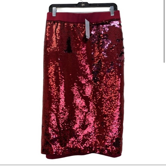 Almost new size 16 sequin sequin front skirt - Picture 2 of 4